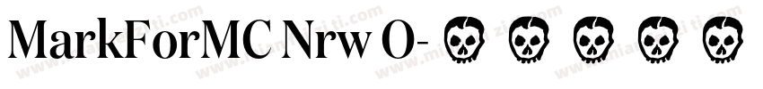 MarkForMC Nrw O字体转换